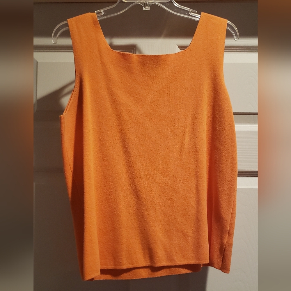 Orange Sleeveless Top